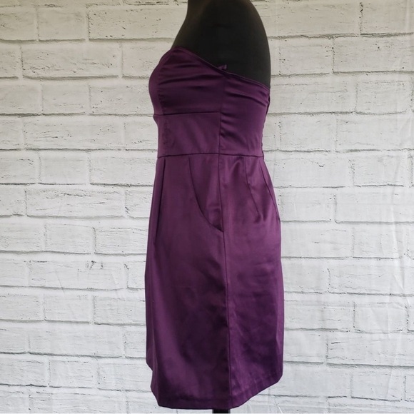 Silence + Noise Purple Strapless Dress - Picture 3 of 4